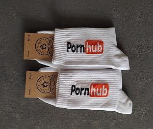 Мужские молодежные носки высокие демисезонные белые 39 - 44 размер - Фото 1