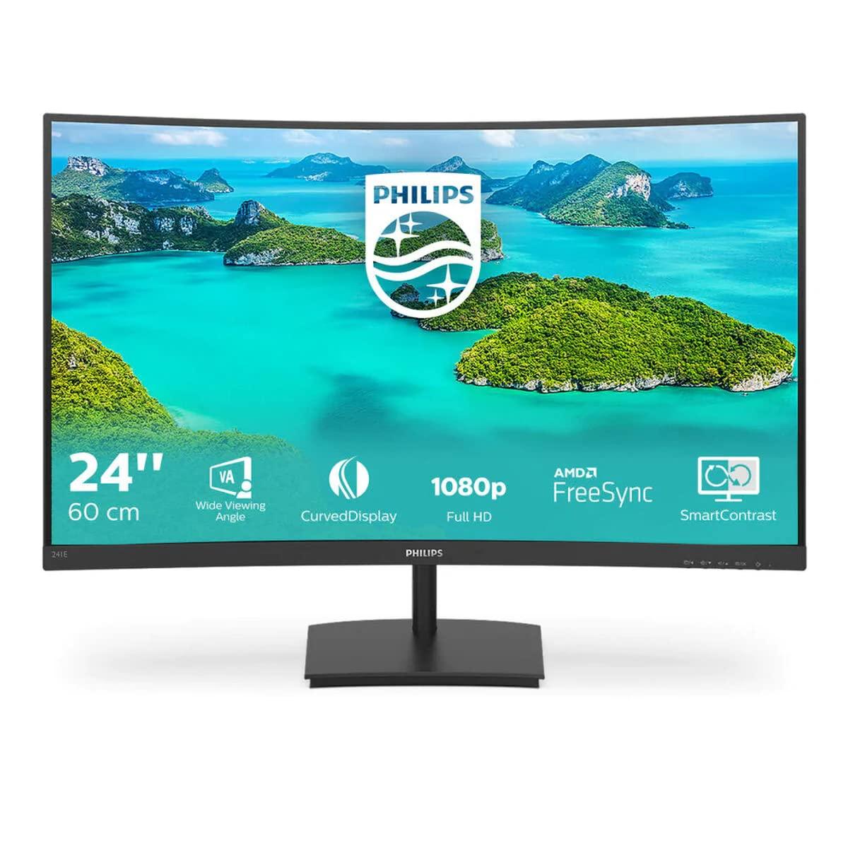 Монитор - Philips - Gaming - 241E1SCA/00 - 24" - Чёрный, фото №1