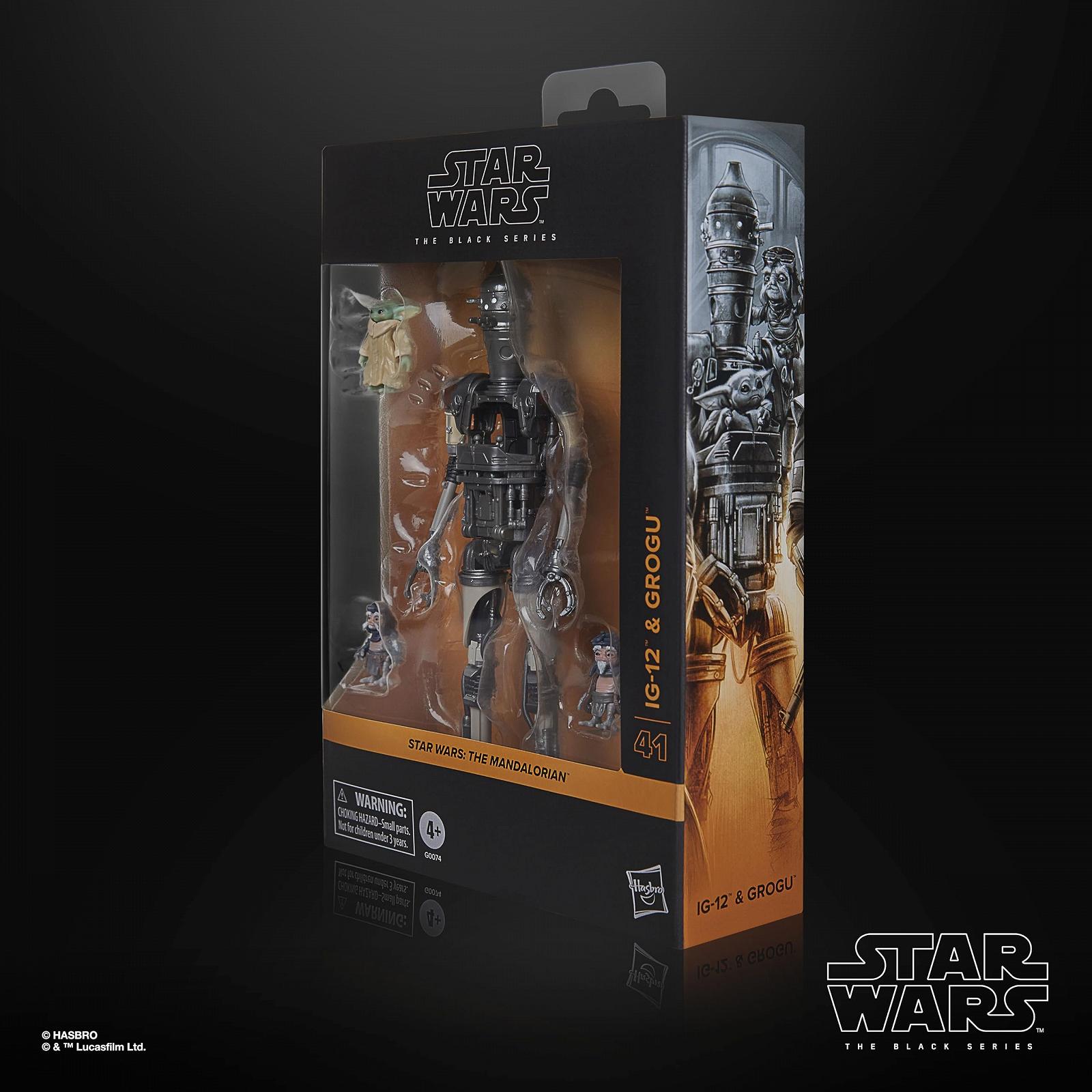 Фигурки Star Wars The Black Series IG-12 и Grogu, The Mandalorian Deluxe, набор из 2 штук, масштаб 15 см, фото №10