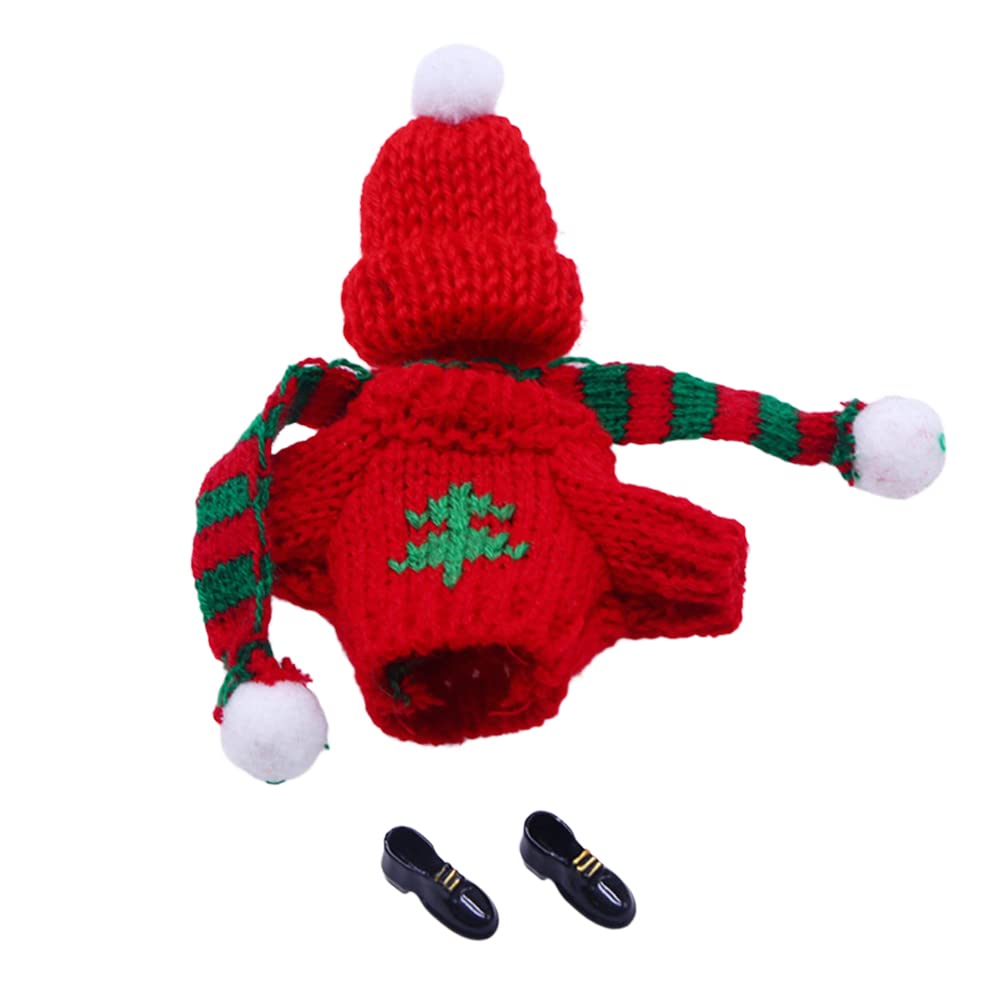 Набір аксесуарів для ляльок NGUMMS Christmas Doll Clothing Costume Accessories Різдвяний аксесуар для ляльок-ельфів 1:12 (#002), фото №1
