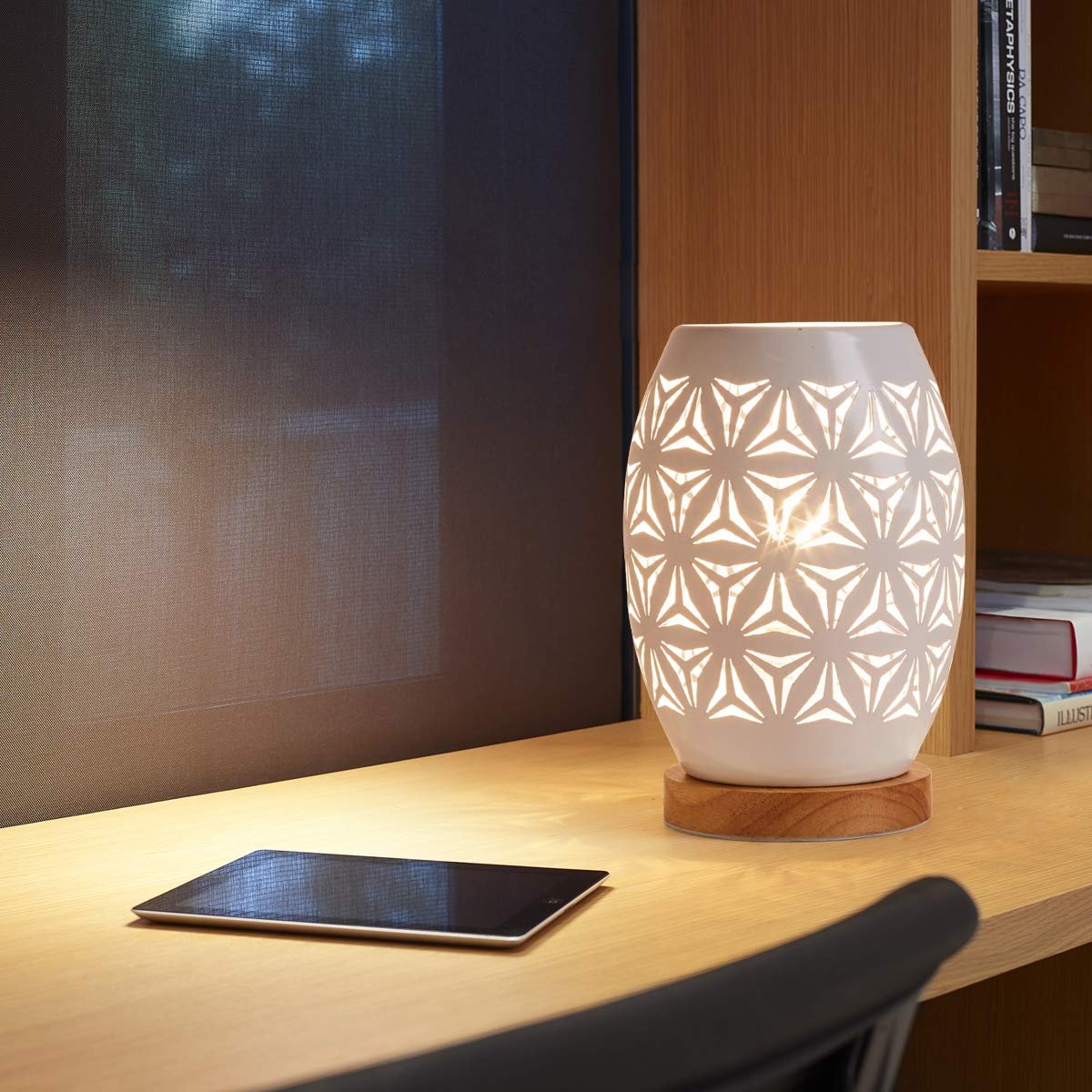 Настільна лампа OuXean White Metal E27 60 Вт, фото №5