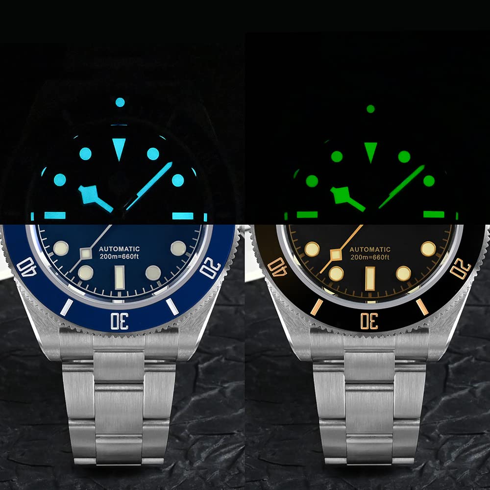 Часы San Martin Vintage BB58 NH35 SN008G Diver Luxury Men's Watch Automatic Mechanical Stainless Steel Business Watches Blue Diver Mechanical, фото №4