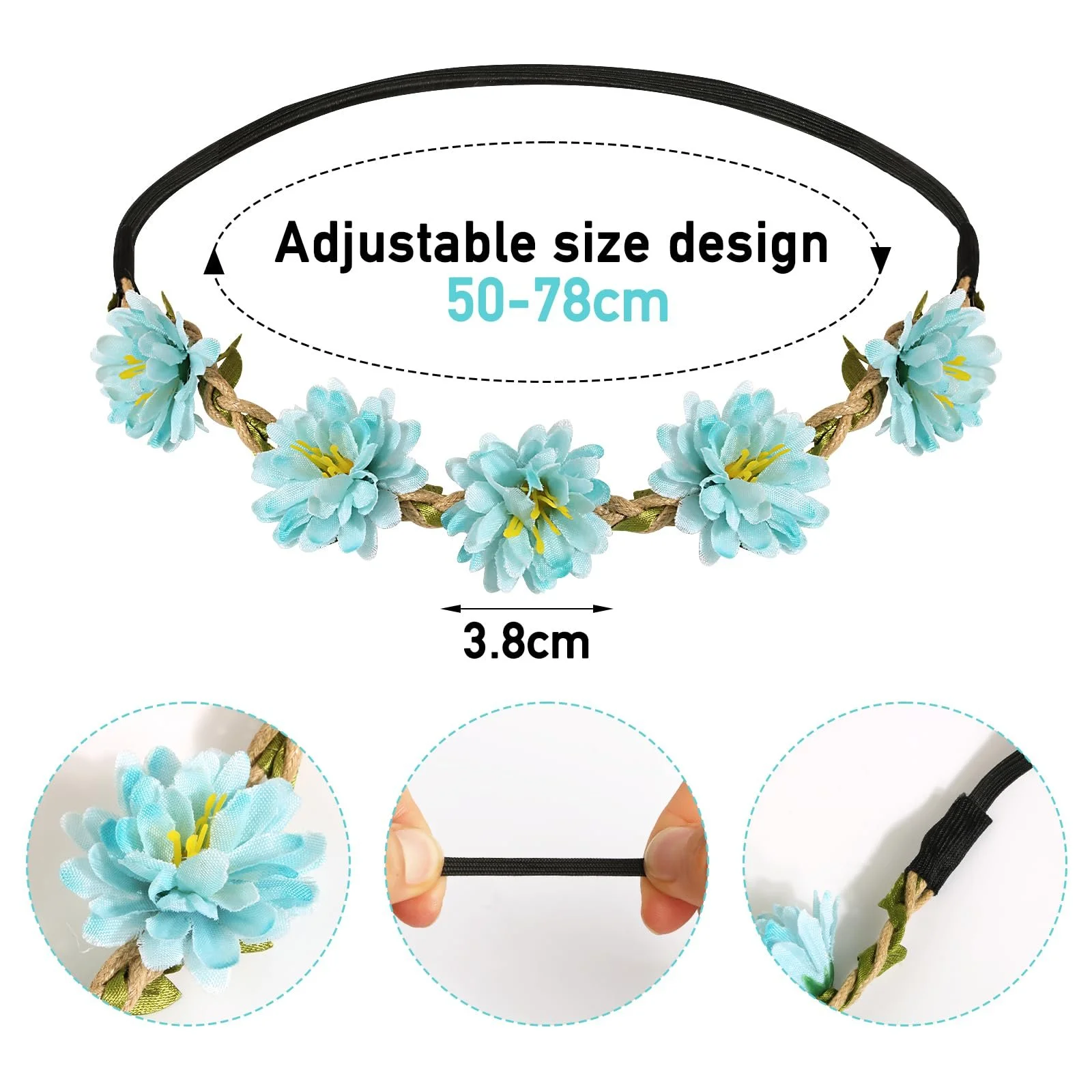 Вінок для волосся з квітами, фото №3 Вінок для волосся з квітами, фото №3