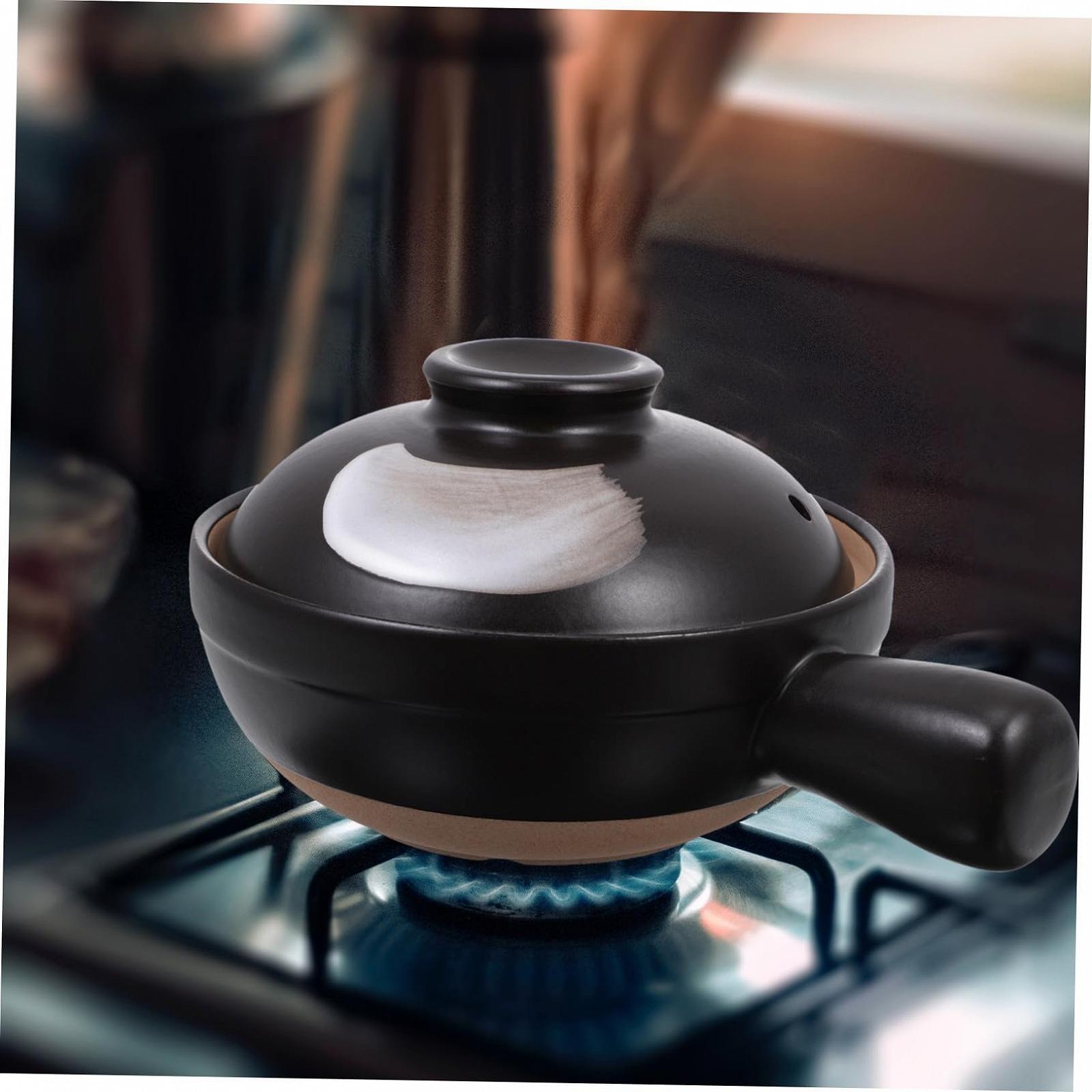 Кастрюля iplusmile керамическая с крышкой и одной ручкой для 1 человека, фото №9