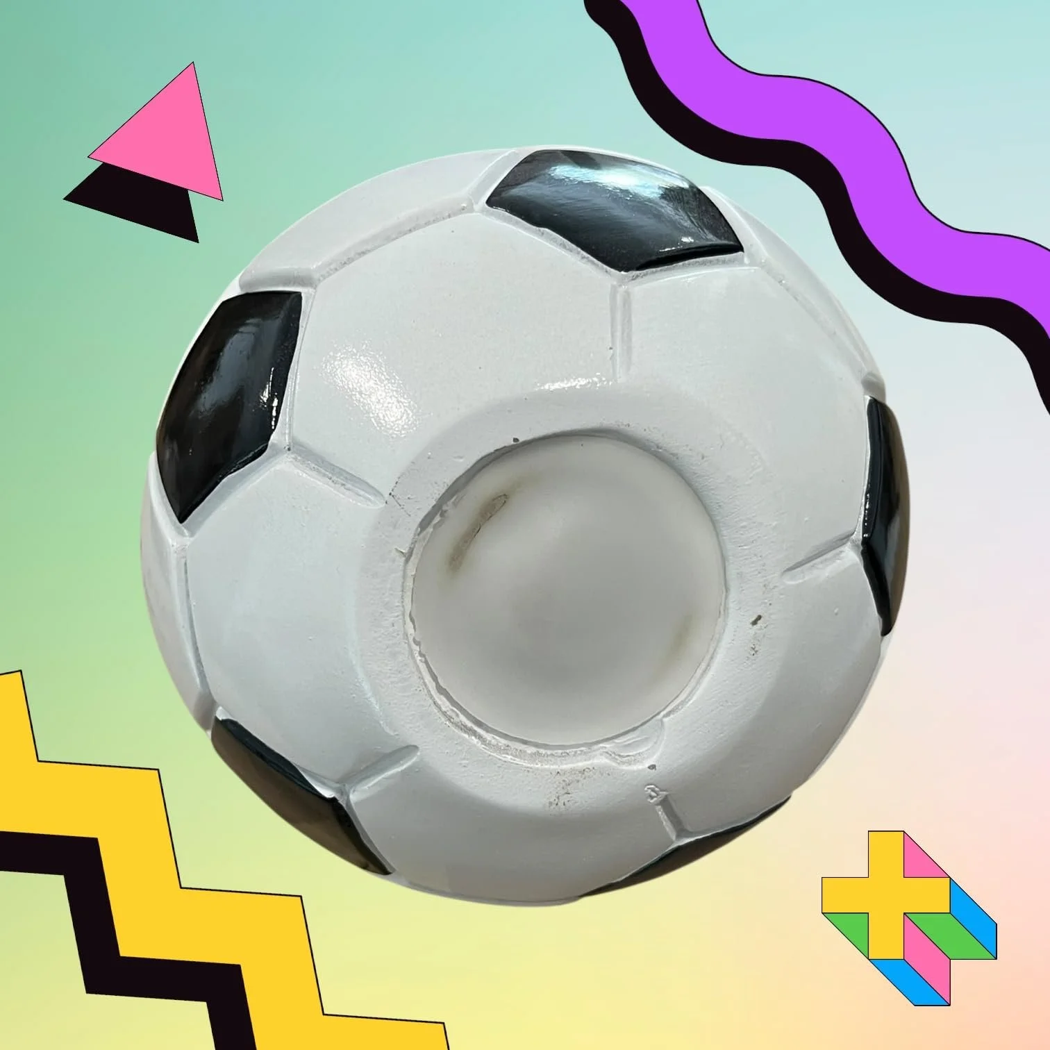 Скарбничка керамічна Футбольний м'яч 11 см Дитяча декоративна, фото №7