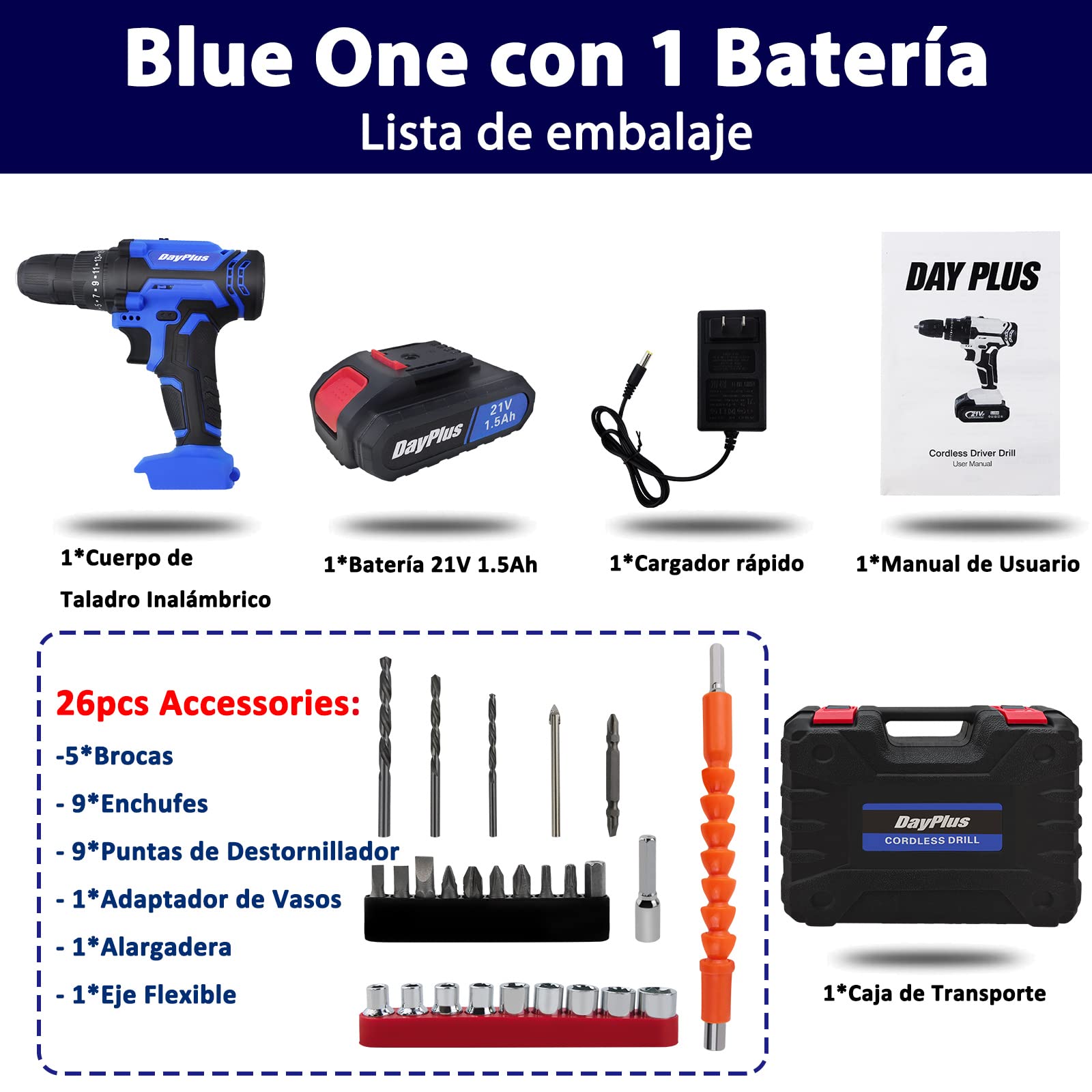 Акумуляторний Шурупокрут 21V з 1 батареєю 1.5Ah 42Nm Макс акумуляторний дриль 2 швидкості 25+1 налаштування крутного моменту 10мм патрон LED світло для дому та DIY, фото №7 Акумуляторний Шурупокрут 21V з 1 батареєю 1.5Ah 42Nm Макс акумуляторний дриль 2 швидкості 25+1 налаштування крутного моменту 10мм патрон LED світло для дому та DIY, фото №7