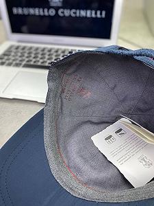 Кепка Brunello Cucinelli темно-синяя gu577 synthetic.ua - Фото 1
