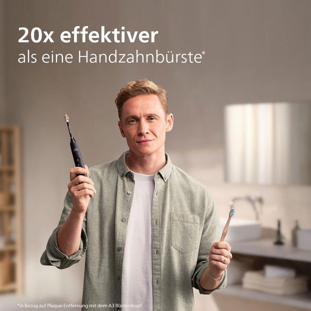 Зубная щетка Philips Sonicare Prestige 9900 HX9992/11 с SenseIQ, насадка All-in-One, искусственный интеллект, шампань, фото №3