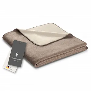 Покрывало Biederlack Velvety soft двойной вид Сделано в Германии Oeko-Tex сертифицировано двухстороннее хлопок и Dralon® 150 x 200 см - Фото 1
