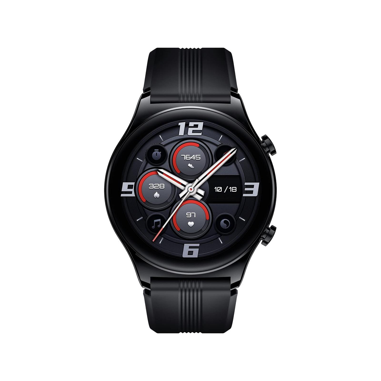 Смарт-часы HONOR Watch GS 3 1.43 дюйма AMOLED сенсорный экран монитор сердечного ритма мониторинг сна и кислорода в крови GPS 14 дней автономной работы Midnight Black, фото №1