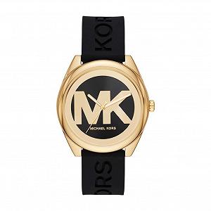 Женские часы Michael Kors Janelle, кварцевый механизм с тремя стрелками, с браслетом из нержавеющей стали или силикона - Фото 1