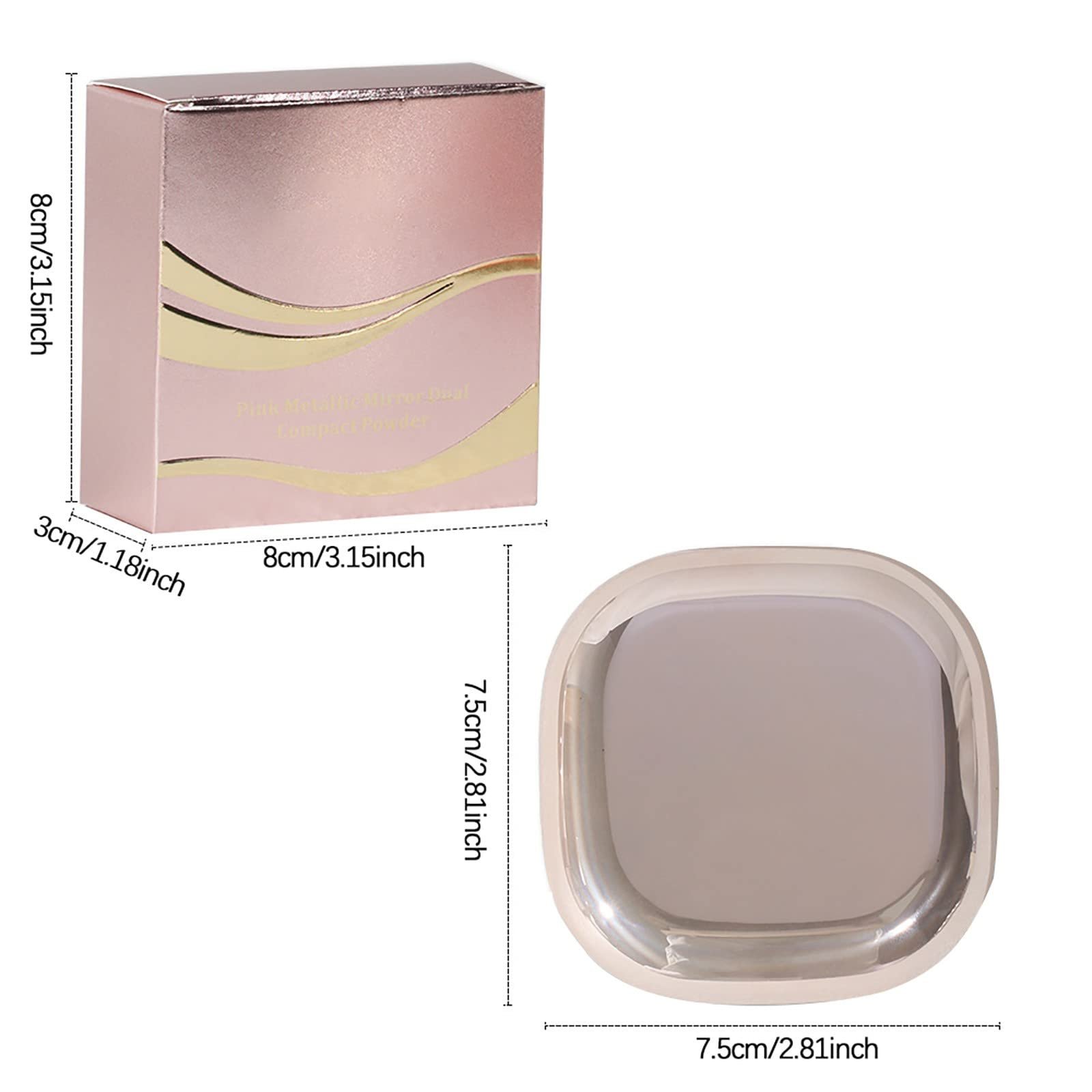 Пудра Beauty Double Layer Face Powder Wet Dual Use Durable Concealer Два Оттенка , фото №6