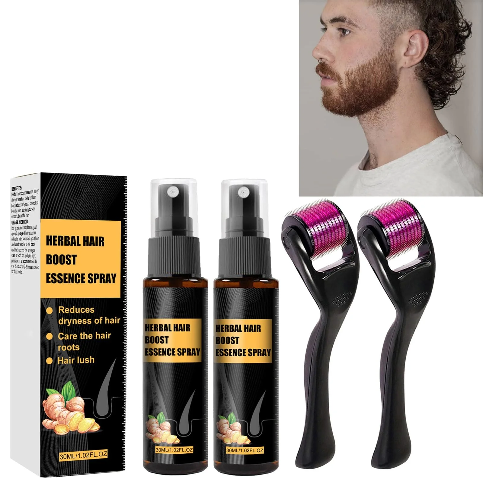 Набір для відновлення волосся Tkekruh Advanced 2 x 30 мл, Есенція для росту волосся, Ролик, фото №1 Набір для відновлення волосся Tkekruh Advanced 2 x 30 мл, Есенція для росту волосся, Ролик, фото №1