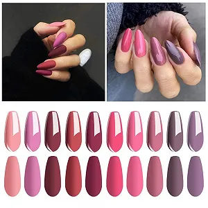 Гель-лак Vishine Набор Пастель 10 цветов с базовым и верхним покрытием 8 мл synthetic.ua - Фото 1