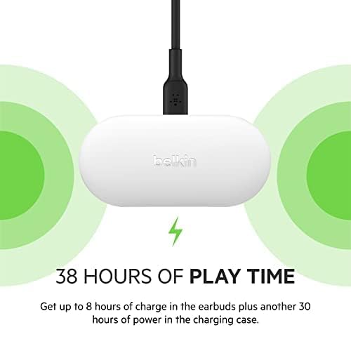 Навушники Belkin Soundform Play True Wireless In-Ear Білі AUC005, фото №6