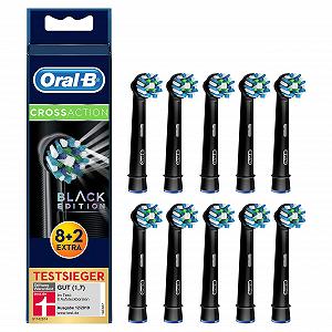 Насадки для зубной щетки Oral-B CrossAction Black Edition 10 штук - Фото 1