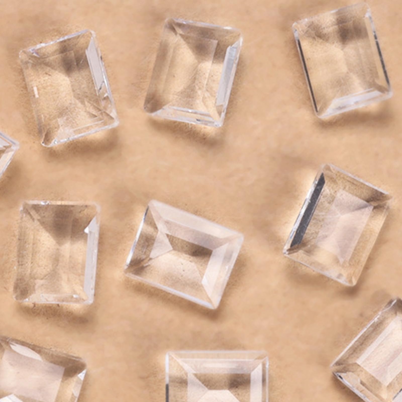 Стрази для нігтів Прикраса для нігтів Серце Кристал Прямокутні 10 шт, фото №6