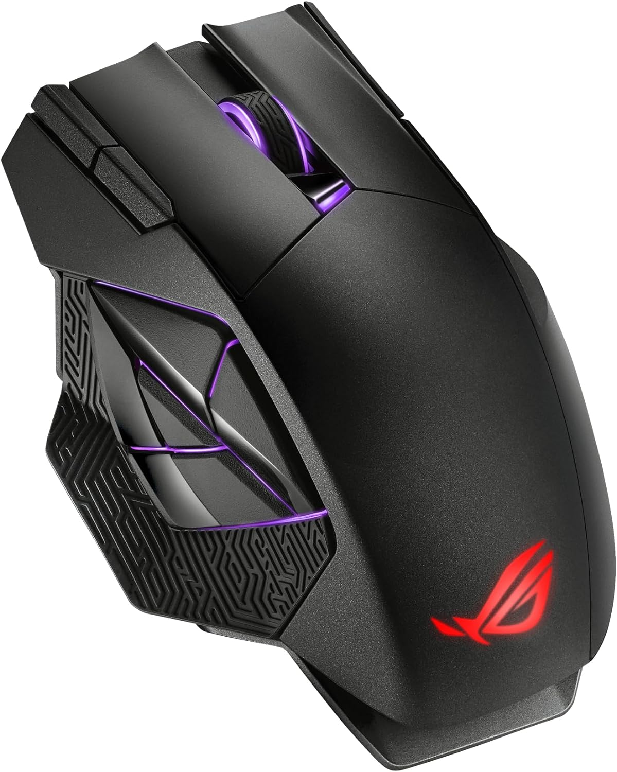 Ігрова бездротова миша Asus ROG Spatha X / USB / Радіоканал / 19000 DPI / 12 кнопок / RGB підсвітка / Чорна, фото №2 Ігрова бездротова миша Asus ROG Spatha X / USB / Радіоканал / 19000 DPI / 12 кнопок / RGB підсвітка / Чорна, фото №2