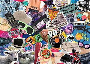 Пазл Ravensburger The 90s 17388 1000 деталей synthetic.ua - Фото 1