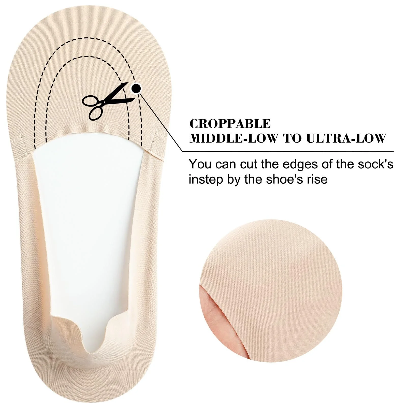 Женские носки-следки, фото №5