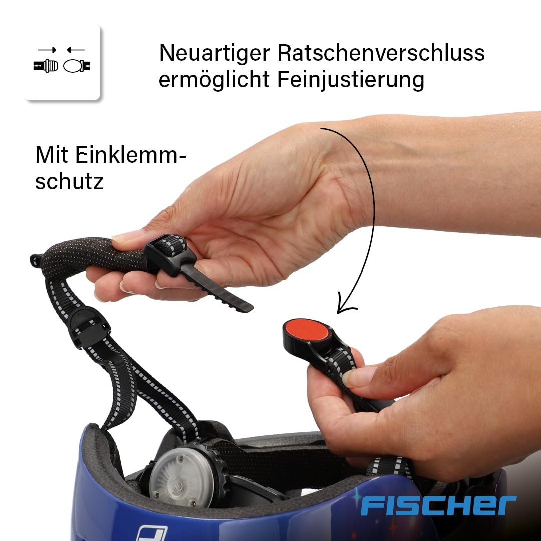 Шлем Велосипедный FISCHER BMX Детский, с интегрированным LED задним фонарем, фото №7