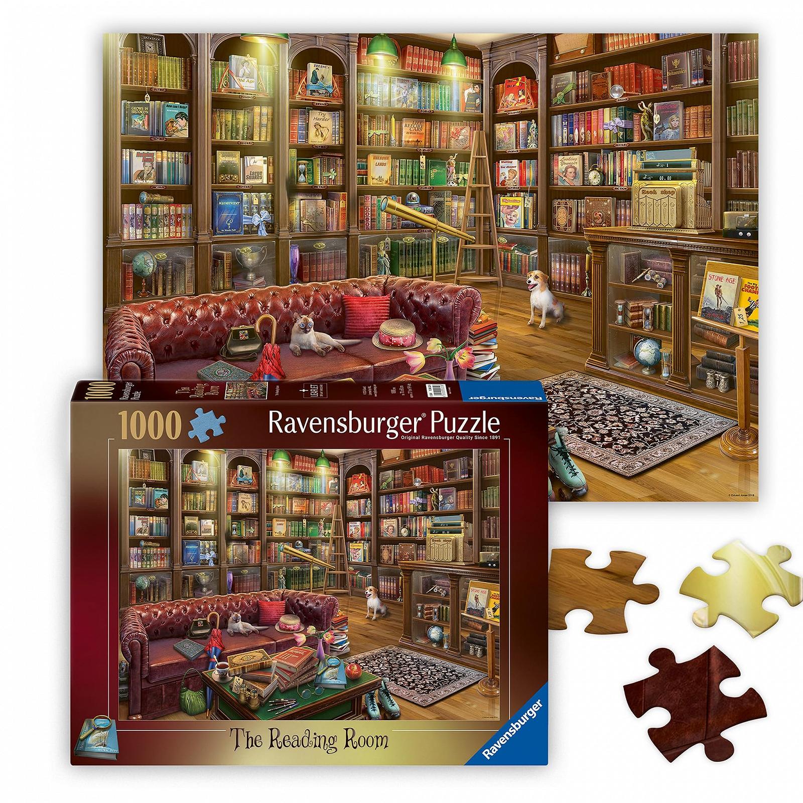 Пазл Ravensburger The Reading Room 1000 элементов для взрослых, фото №1 Пазл Ravensburger The Reading Room 1000 элементов для взрослых, фото №1