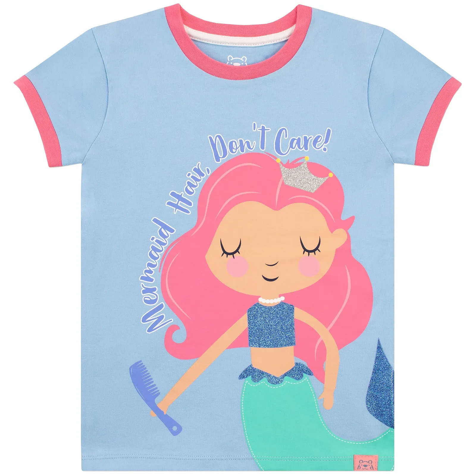 Пижама Harry Bear Glitter Mermaid Шорты для девочек, фото №2 Пижама Harry Bear Glitter Mermaid Шорты для девочек, фото №2