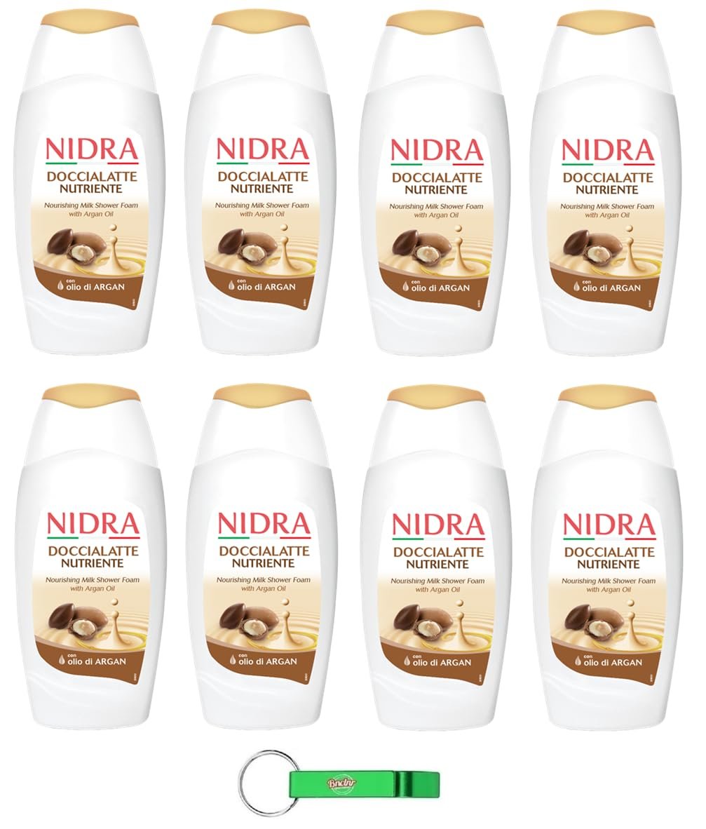 Гель для душу Nidra Doccialatte Nutriente з молочними протеїнами та аргановою олією 250 мл 8 шт., фото №1