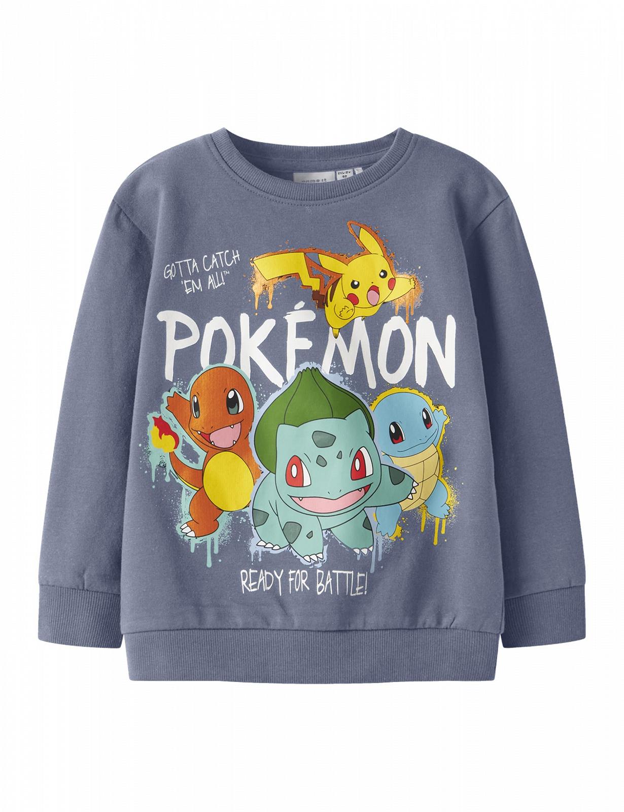 Свитшот NAME IT Pokemon Nmmnoa Nreg Sky для мальчиков, фото №1