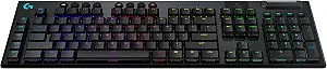 Ігрова бездротова клавіатура Logitech G915 Lightspeed / Механічна / USB / Bluetooth / Радіоканал / GL Tactile / RGB підсвітка / UKR / Carbon ціна на synthetic.ua - Фото 1 Ігрова бездротова клавіатура Logitech G915 Lightspeed / Механічна / USB / Bluetooth / Радіоканал / GL Tactile / RGB підсвітка / UKR / Carbon synthetic.ua - Фото 1