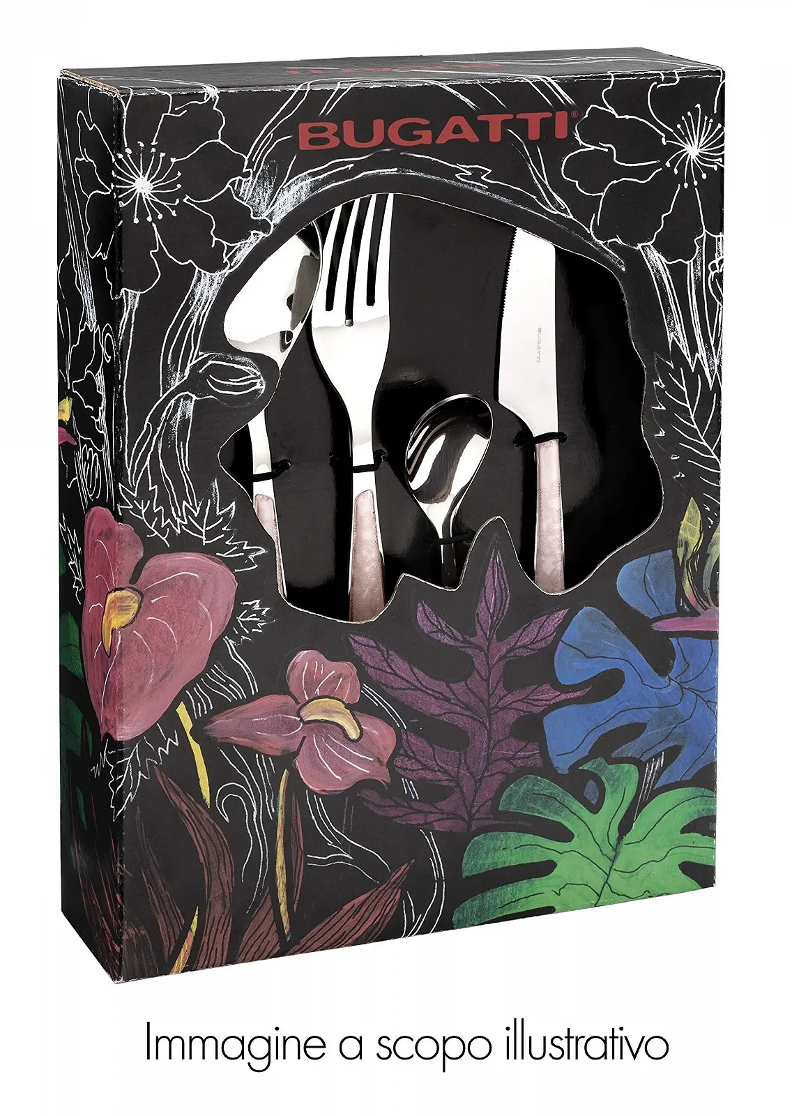 Набір столових приборів Bugatti Aladdin 24 предмети Сталь/ABS Водяний зелений, фото №4 Набір столових приборів Bugatti Aladdin 24 предмети Сталь/ABS Водяний зелений, фото №4