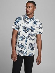 Рубашка Jack&Jones JJCHRIS SS PLAIN 12182710 Белый - Фото 1