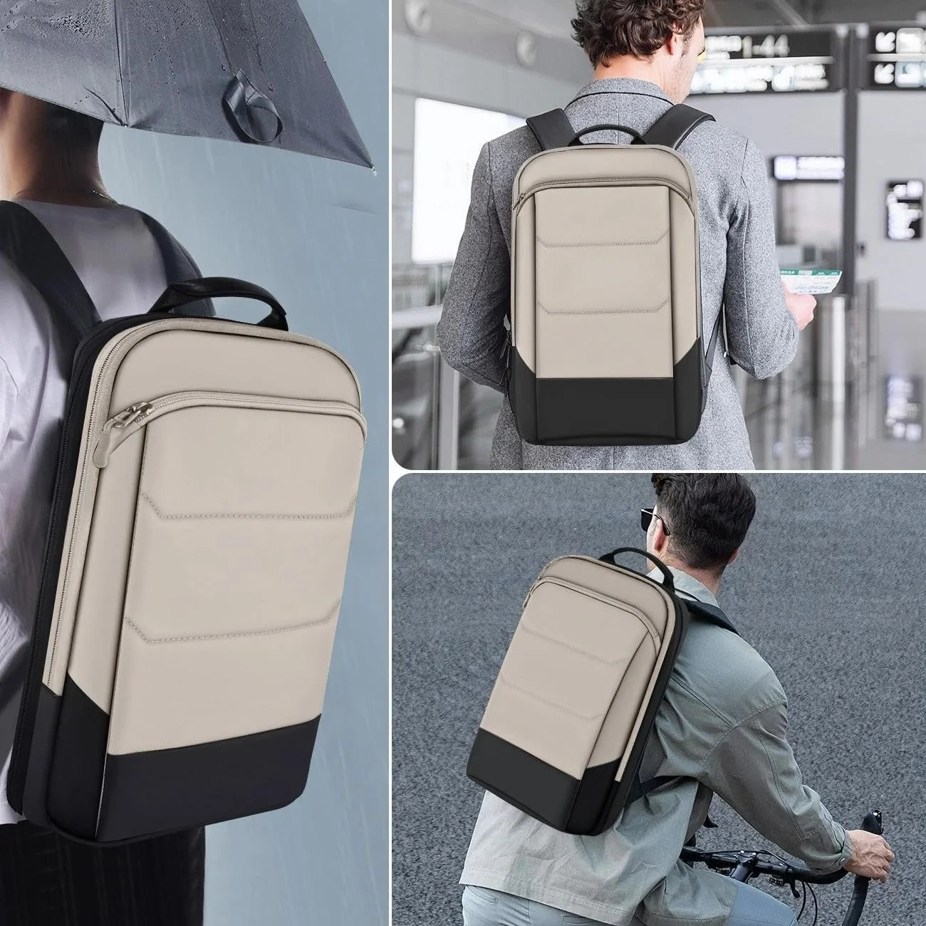 Рюкзак для ноутбука ZINZ Slim & Expandable 15.6 Inch Anti-Theft USB Maroon, фото №6 Рюкзак для ноутбука ZINZ Slim & Expandable 15.6 Inch Anti-Theft USB Maroon, фото №6