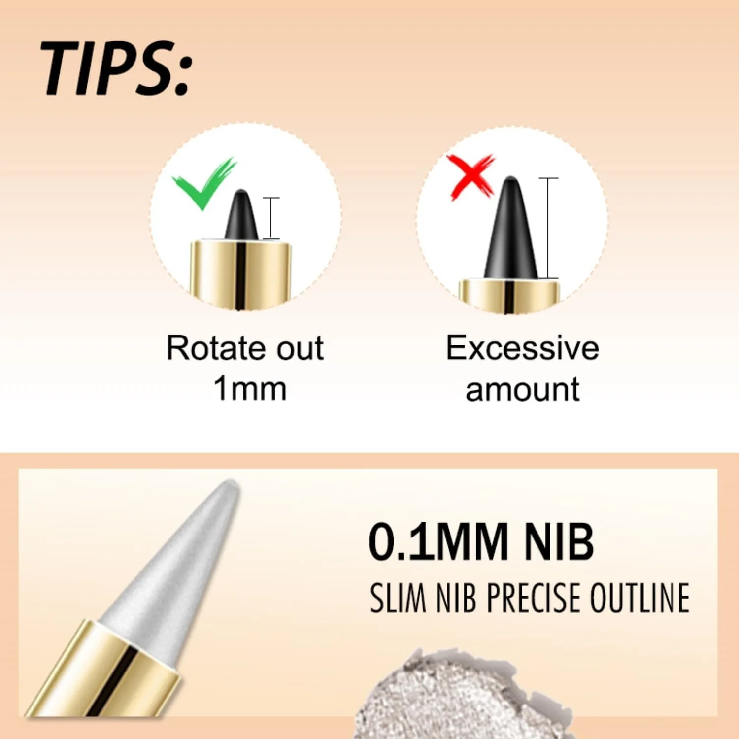 Гель-Олівець Ayky Long Wear Gel Eyeliner Чорний, фото №6