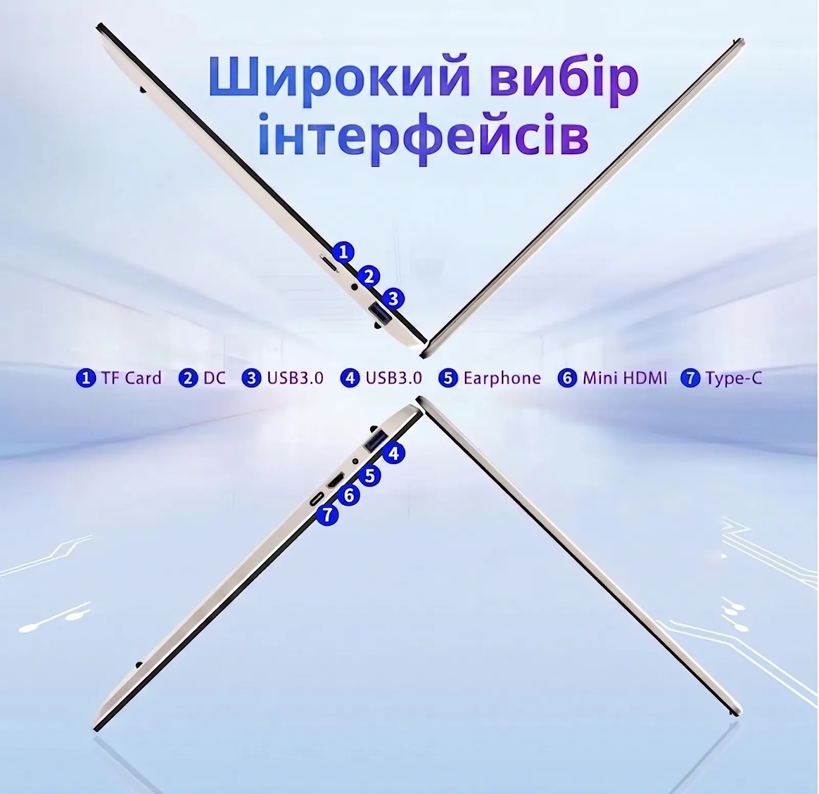 Ноутбук 15.6" Wexultor Y10 Intel Core i5-8210Y RAM 16GB SSD 512GB Windows 11 Алюмінієвий корпус (UKR), фото №6