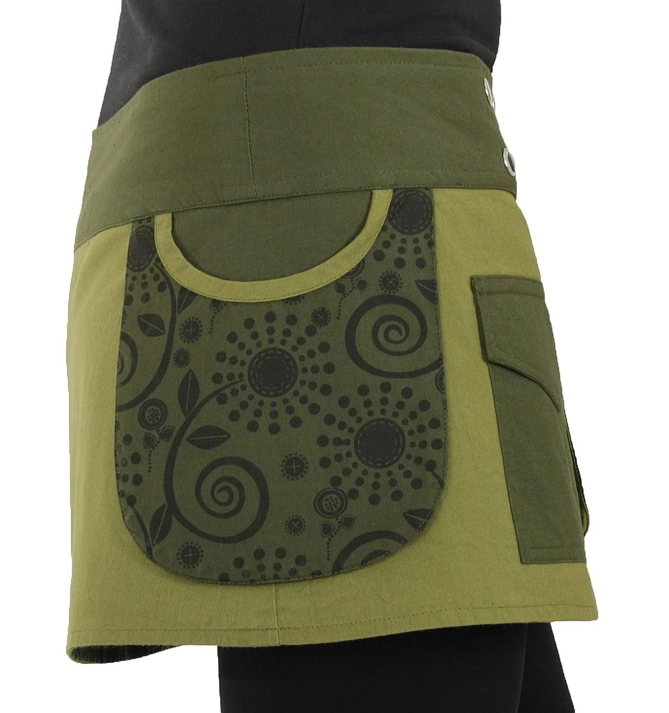 Юбка PUREWONDER Cacheur S41 Женская Мини-юбка с карманами и ремешком, фото №3