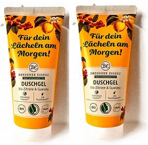 Гель для душа Dresdner Essenz Organic Lemon & Guarana 200 мл 2 шт. - Фото 1