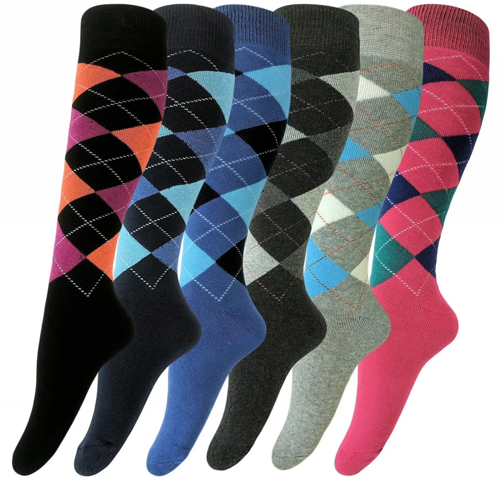 Носки Термо для верховой езды или лыжные, набор 6 пар, теплые зимние носки до колен, клетчатый узор, внутренняя махровая ткань, фото №1 Носки Термо для верховой езды или лыжные, набор 6 пар, теплые зимние носки до колен, клетчатый узор, внутренняя махровая ткань, фото №1