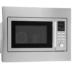 Вбудована мікрохвильова піч 25 L 900 W гриль конвекція нержавіюча сталь Silver - Фото 1