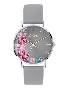 Женские аналоговые кварцевые часы s.Oliver с силиконовым ремешком - Фото 1