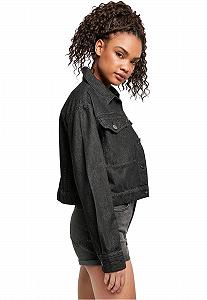Джинсовая куртка Urban Classics Ladies Short Oversized Denim для женщин synthetic.ua - Фото 1