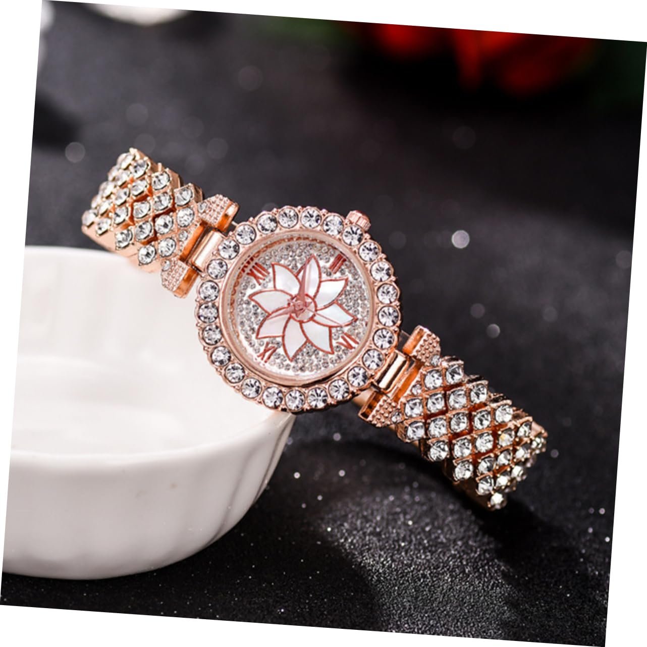 Часы женские LIFKOME Full Diamond Серебристый, фото №3