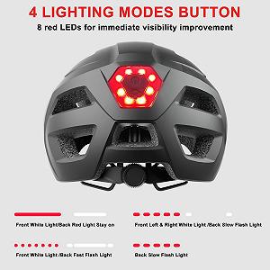 Велосипедный шлем с USB LED подсветкой и козырьком synthetic.ua - Фото 1