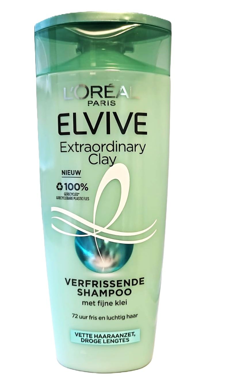 Шампунь L'Oréal Elvive Extraordinary Clay Для нормальных волос Упаковка из 3 250 мл, фото №1