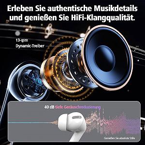 Наушники Doando Wireless Bluetooth 5.3 с высококачественным звуком IPX7 Черный synthetic.ua - Фото 1
