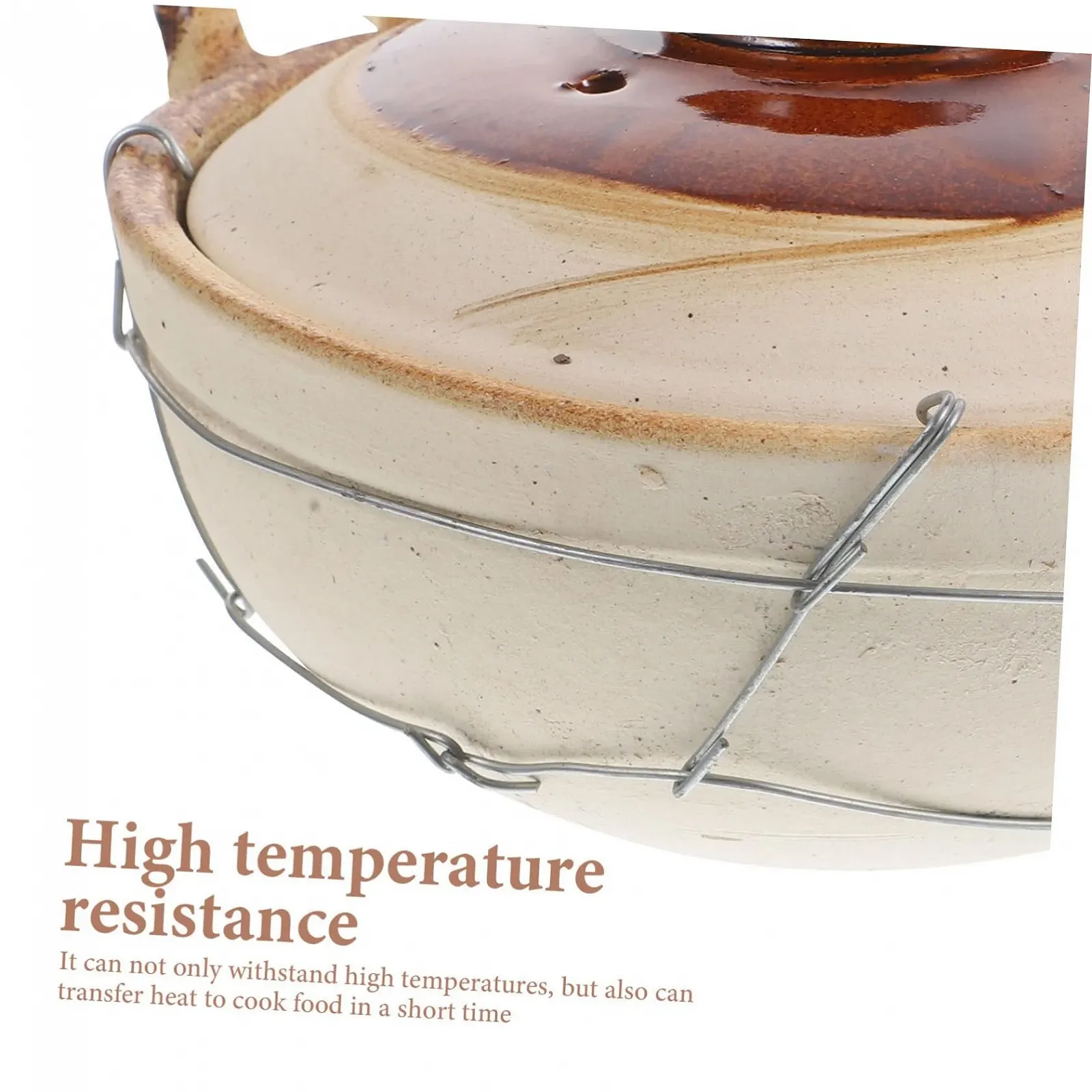 Кастрюля Toyvian с ручкой термостойкая с крышкой для пара, фото №9