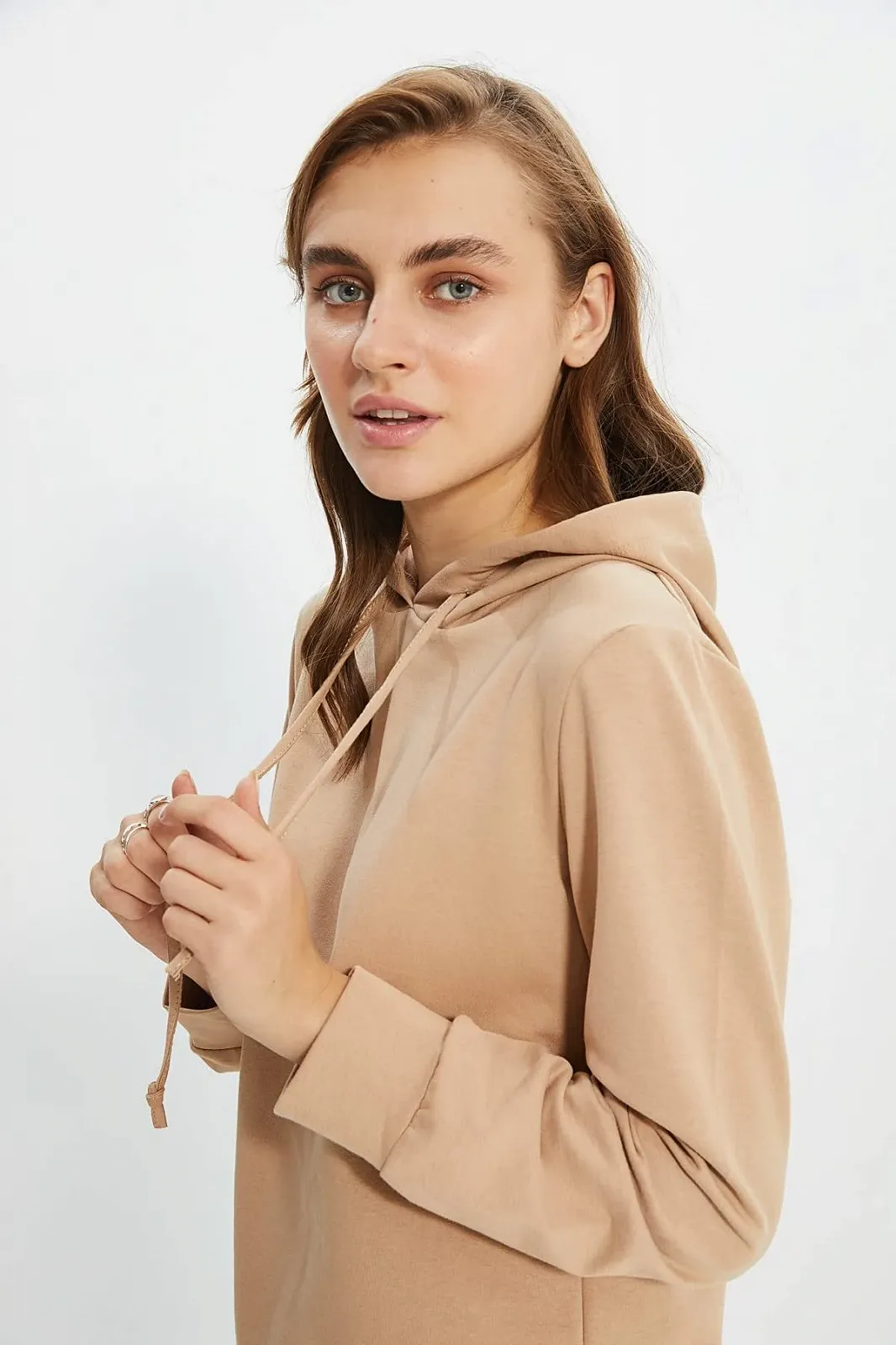 Толстовка TRENDYOL Plain Hooded, фото №8