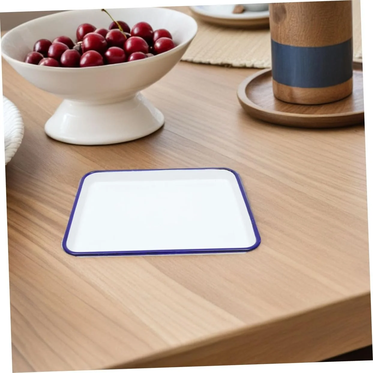 Набор форм для запекания и противней 26x18 см 30x20 см эмалированные белые в ретро-стиле, фото №6