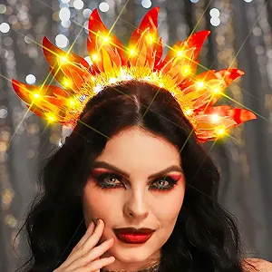 Обруч для волос с LED пламенем synthetic.ua - Фото 1