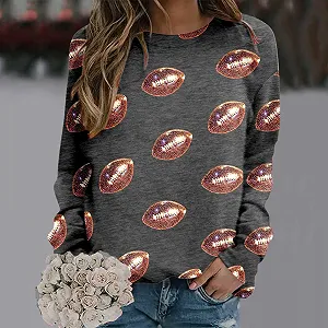 Жіночий Світшот Game Day Графічний synthetic.ua - Фото 1